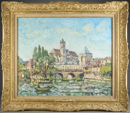 Robert LE BERGER (1905–1972).
Moret-sur-Loing, 196