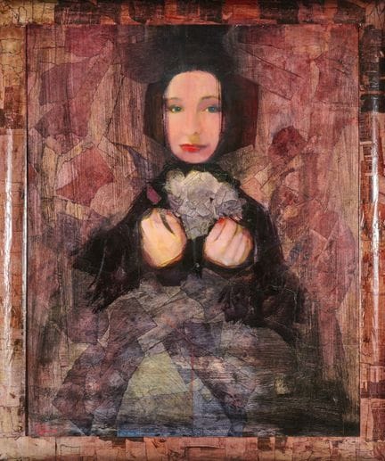 Juan CASTILLA (1931–2024).
Bust portrait of a woma