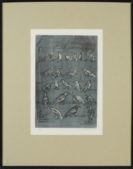Régine GARRY (20th–21st century).
“Gray Birds.”
Dr