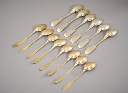 Set of foreign silver-plated silverware, 800 parts