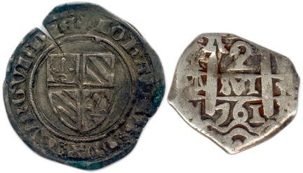 FRANCE AND ABROAD.
Set of two silver coins (B. and