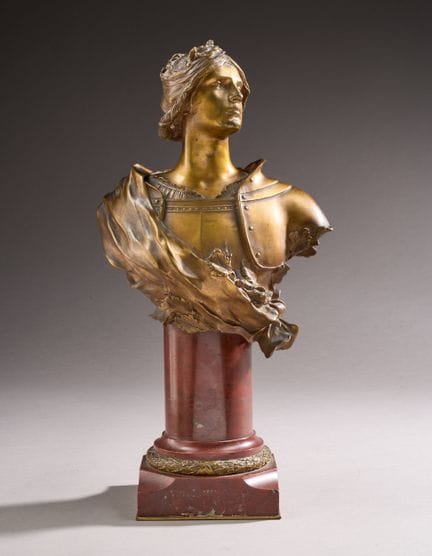 François SICARD (1862–1934).
Bust of Joan of Arc w