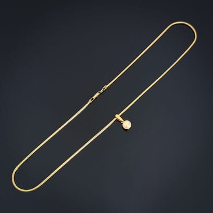 Chaîne de collier en or 585 millièmes, à maille câ