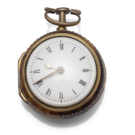 Spindeltaschenuhr
England, 18. Jhdt.

D. 4/4,8 cm
