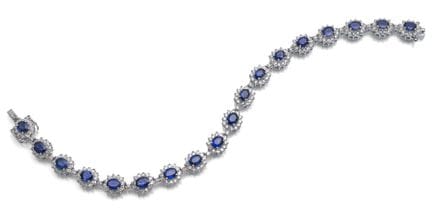 Bracelet à brillants et saphirs
Probablement Allem