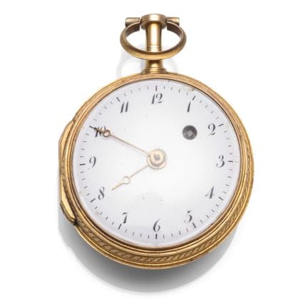 Kleine Damentaschenuhr mit Emailledekor
Frankreich