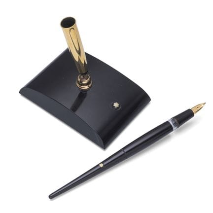 MONTBLANC VINTAGE FOUNTAIN PEN DESK SET
H. 10,5 cm