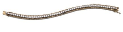 Bracelet « Rivière »
L. 18 cm / l. 0,7 cm

Or jaun