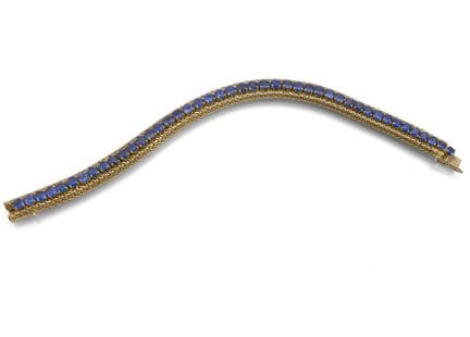 Bracelet serti de saphirs
H. J. Wilm, Hambourg

L.