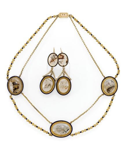 Elegante conjunto de ágata de estilo neoclásico
Fr