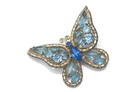 BUTTERFLY VINTAGE BROOCH
1950ies/60ies

4,5 x 6 cm