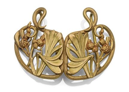 Jugendstil-Gürtelschnalle
Frankreich, um 1900

L. 