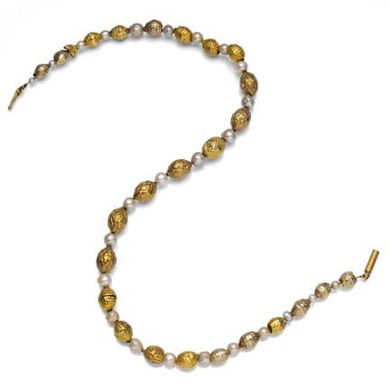 Cadena histórica de bolas con perlas
Hacia 1900/20