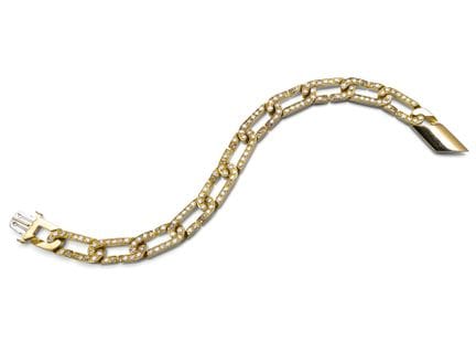 Diamantarmband
L. 18,8 cm B. 0,58 cm

750/000 Gelb