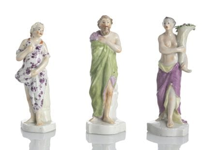 Figures des trois saisons - été, automne et hiver
