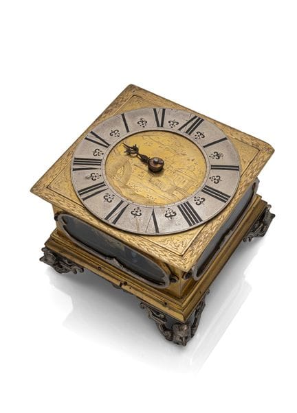 Horloge de table horizontale à une aiguille
vers 1