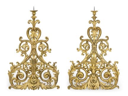 Paire de retables
Italie, XIXe siècle

115 x 71 cm