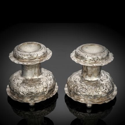 Paire de salières
Munich, vers 1675

10,5 x 11 cm
