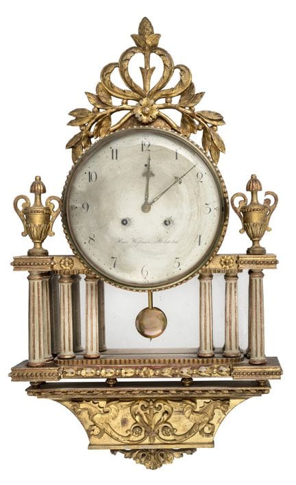 Horloge Cartel
Suède, fin du XVIIIe siècle

87 x 5