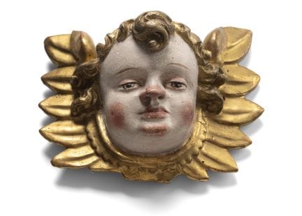 Tête d'ange ailé
Cercle d'Erasmus Kern, Vorarlberg