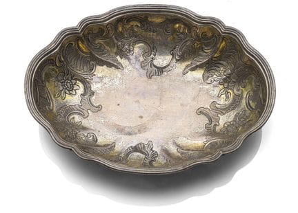 A BAROQUE SILVERGILT FRUIT BOWL
Augsburg, 1753/55
