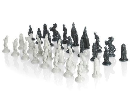 Pièces d'échecs en porcelaine
Vienne, Augarten, XX