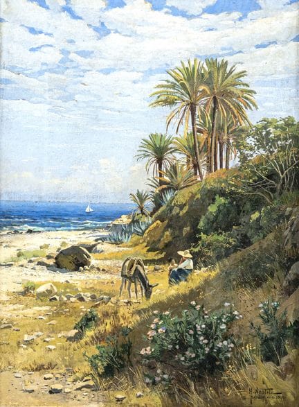 内斯特尔，赫尔曼
斯图加特 1858年 — 博尔迪盖拉 1905年

45 x 33 厘米

意大利