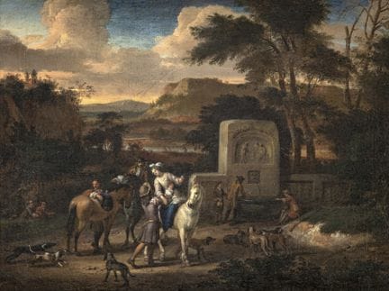 Maes, Dirk (attr.)
Haarlem 1659 - 1717

27,6 x 36 