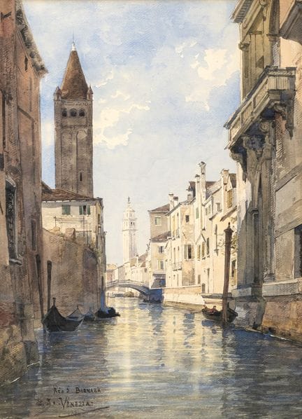 Venise, monogrammé G.S.
XIXe/XXe siècles

49 x 37 