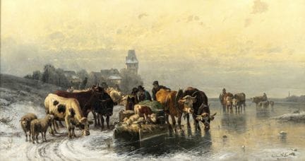 马里, 克里斯蒂安
布鲁克惠曾 1832 - 慕尼黑 1906

92 x 171 厘米

步行前往