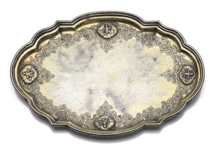 A BAROQUE VERMEIL OVAL DISH
Augsburg, ca. 1731/33
