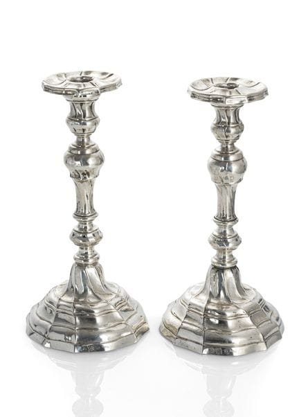 Paire de chandeliers rococo
Liège, datés de 1772

