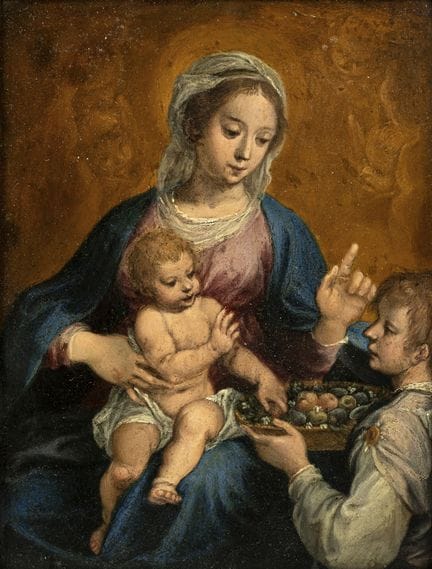 Italia
Siglo XVII

18,5 x 14 cm

La Virgen con el 