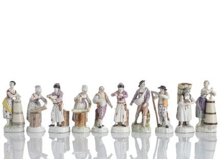 Dix personnages d'une suite de métiers ruraux
Limb