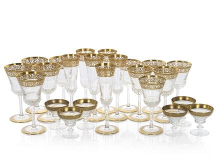 Service de verres « St. Louis Thistle »
France, XX