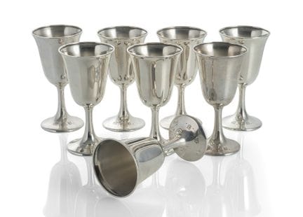 Huit verres à vin
Hennegen Bates Co., Baltimore, X