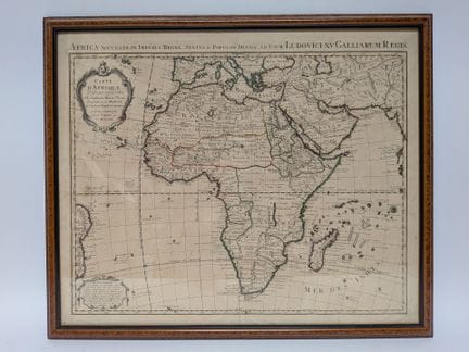 MAPA DE ÁFRICA de Guillaume Delisle (1675-1726), e