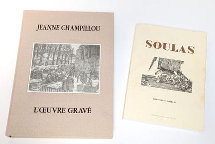 Lote de libros:
- «Jeanne CHAMPILLOU, L'œuvre grav