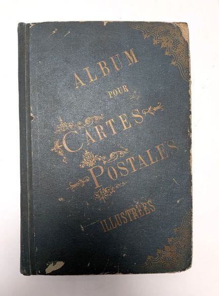 1 kleines Album mit alten Postkarten, Fantasie-Mot