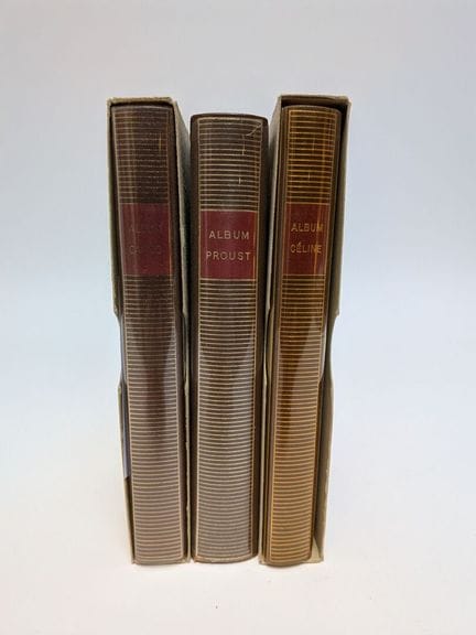 Set aus drei Bänden. 
PROUST, CAMUS und CELINE. 
Z