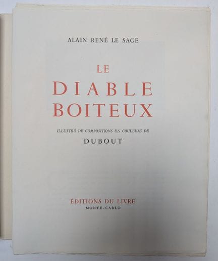 LE SAGE, Alain René. Der lahme Teufel. Monte Carlo
