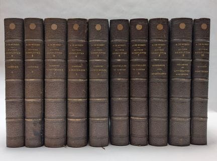 MUSSET, Alfred de. Gesammelte Werke und posthume W