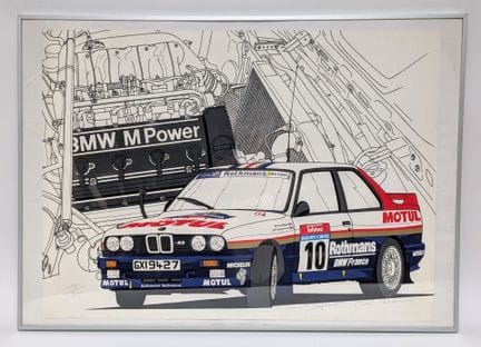 «ROTHMANS BMW France». 
Reproducción litográfica n