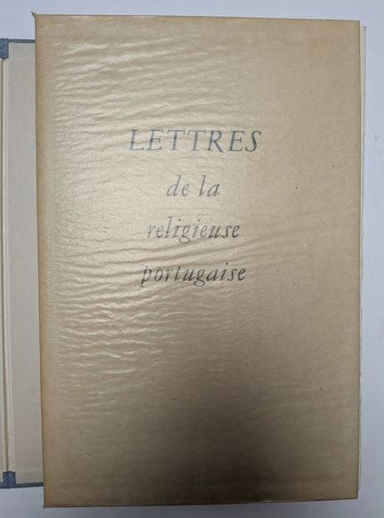 BRIEF DER PORTUGIESISCHEN ORDENSCHWESTER. Lithogra