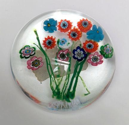 Sulfuro de vidrio fundido decorado con caramelos q