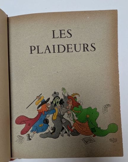 RACINE. 
«Los litigantes».
Ilustrado por DUBOUT.  