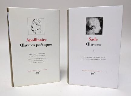 Lote de dos libros. 
SADE, «Obras», volumen I. 
AP