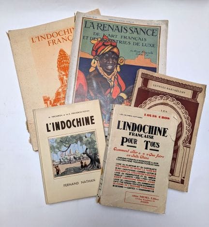 5 Taschenbücher über Französisch-Indochina und die