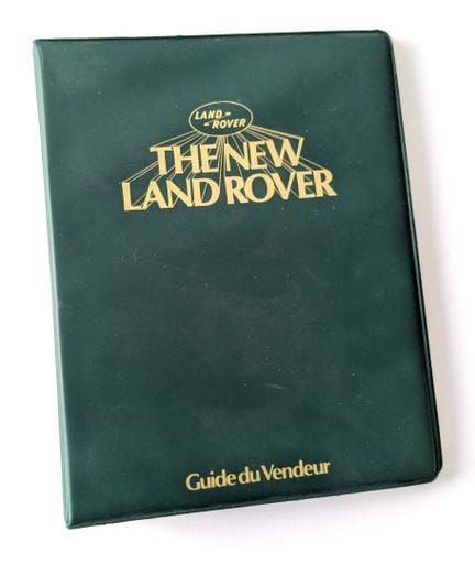 LAND ROVER. 
Manual técnico «Manual del vendedor» 