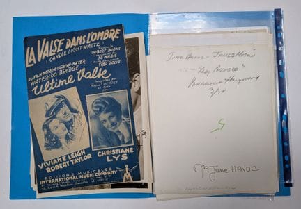 Eine Sammlung von Fotos und signierten Pressefotos